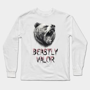 Beastly valor-Bear fangs Long Sleeve T-Shirt